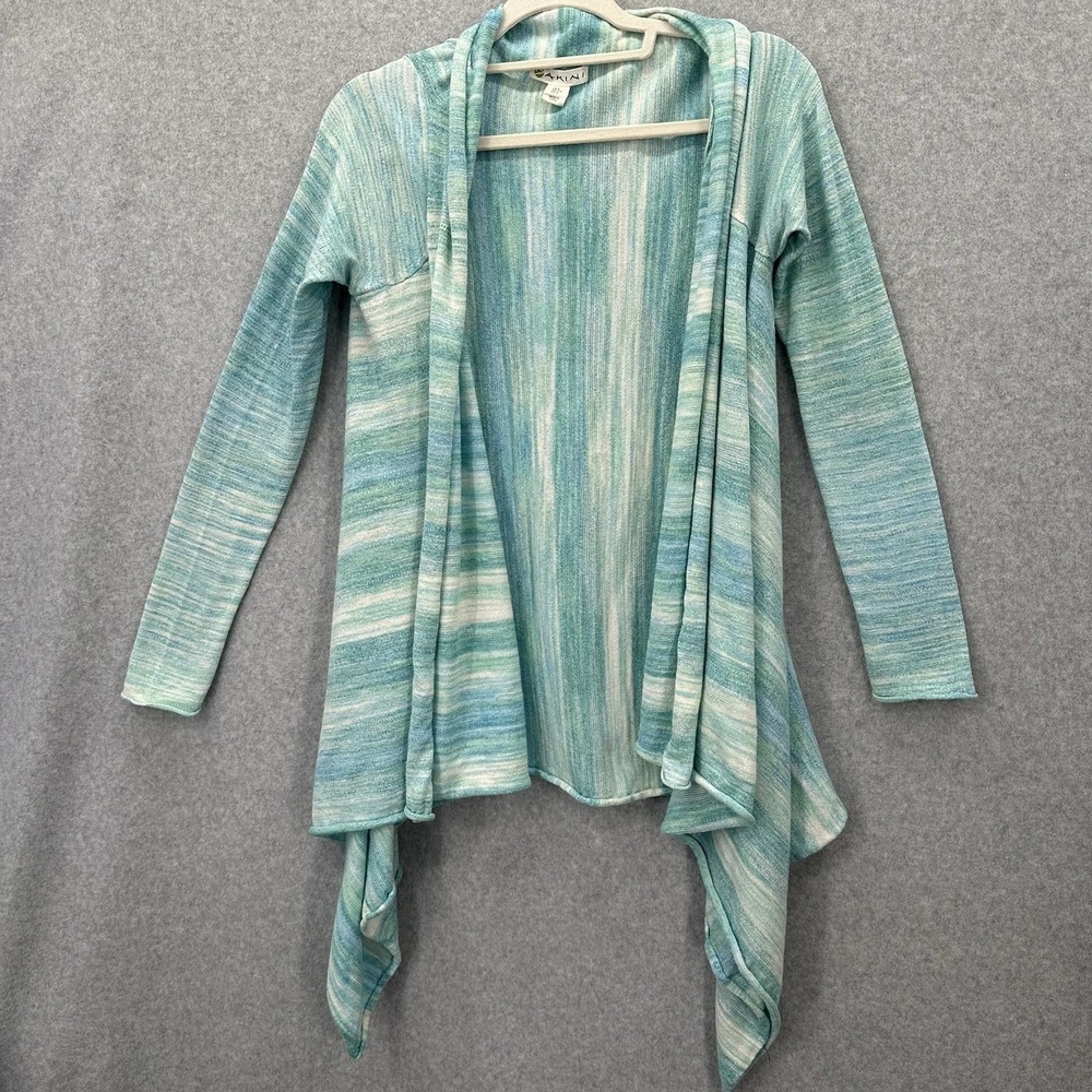DAKINI Women's Open Front Cardigan Lightweight Sweater‎ Cotton Blend Size Small